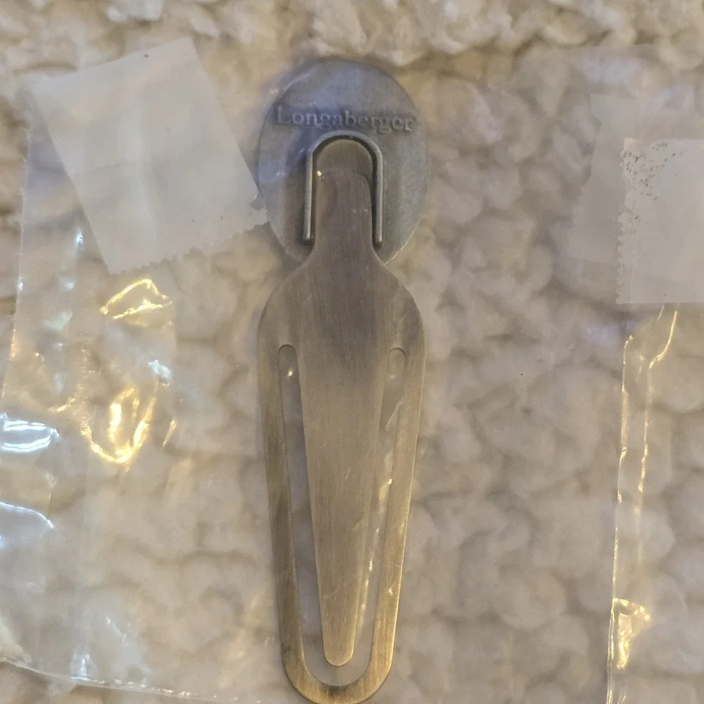 Longaberger pewter bookmark